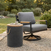 Beban Side Table Natural & Black