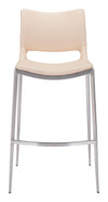 Ace Barstool (Set of 2) Light Pink & Silver — Set of 2