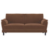 Selma - Velvet Upholstered Crescent Arm Sofa - Rust