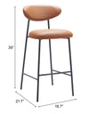Rorun Barstool Brown — Set of 2