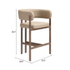 Ruge Counter Stool Beige — Set of 2