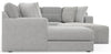Logan - Upholstered Sectional With Comfort Coil Seating - 46" Cocktail Ottoman And Accent Pillows Included