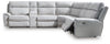 Social Pointe 6-Piece Reclining Sectional with Storage Console