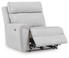 Social Pointe 5-Piece Power Reclining Sectional - Pearl/Ash