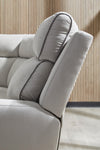 Social Pointe 5-Piece Power Reclining Sectional - Pearl/Ash (PC98802S8)
