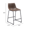 Smart Counter Stool Vintage Espresso — Set of 2