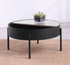 Ozella - Round Table With Hidden Storage Sandy