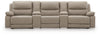 Narwhal Place 5-Piece Power Reclining Sectional - Pebble (PC99201S14)