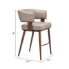Poise Counter Stool Brown & Walnut