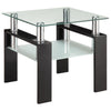 Dyer - 1-Shelf Rectangular Glass Top Table