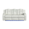 Carlo - Power Motion Sofa With Power Headrest, Dropdown Table, Power Strip, LED And Reading Light