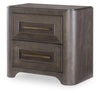 Lancia - 2 Drawer Nightstand - Charred Oak