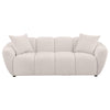 Destino - Chenille Upholstered Splayed Arm Sofa - Greige