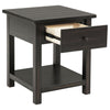 Payne - 1 Drawers Wood End Table with Shelf