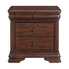 Phillipe - 3-Drawer Nightstand With USB - Cherry