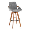 Cosmo - Fixed-Height Barstool - Walnut Bamboo Base