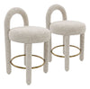Curco - Counter Stool (Set of 2) - Gray