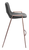 Desi Counter Stool (Set of 2) Black & Walnut — Set of 2