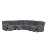 Redondo - Power 3 Piece Ssectional (2 Loveseats & Wedge) - Dark Gray