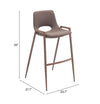 Desi Barstool Brown & Walnut — Set of 2