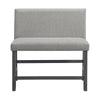 Seneca - Counter 3 Piece Corner Fabric Bench - Gray