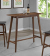 Finnick - Rectangular Pub Height Bar Table - Walnut