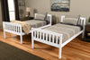 Claire Bunk Bed — Twin / Twin / White
