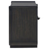Leandro - 2-Drawer LED Nightstand With USB - Burnished Black