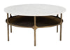 Bild - Coffee Table - White & Brass