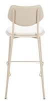 Zeal Barstool Light Gray & Beige — Set of 4