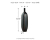 Rhaveney Vase (Set of 3) - Black (A2000552)