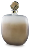 Acario Jar - Taupe/Gold Finish