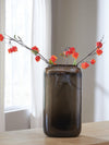 Sumner Vase - Gray/Gold Finish