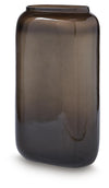 Sumner Vase - Gray/Gold Finish