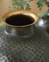 Woody Vase - Pewter/Gold Finish