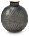 Woody Vase - Pewter/Gold Finish