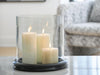 Saskia Candle Holder - Clear/Black
