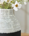 Girtha Vase - Antique White/Black (A2000876)