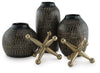 Vinburn Accessory Set (Set of 5) - Black/Gold Finish