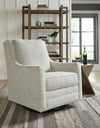 Kambria Swivel Glider Accent Chair - Fog