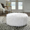 Galice Oversized Accent Ottoman - White