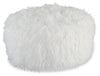 Galice Oversized Accent Ottoman - White