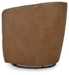 Kierreys Swivel Accent Chair - Caramel