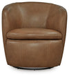 Kierreys Swivel Accent Chair - Caramel