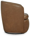 Kierreys Swivel Accent Chair - Caramel