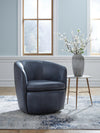 Kierreys Swivel Accent Chair - Ocean