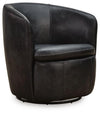 Kierreys Swivel Accent Chair - Midnight