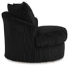 Gramwell Swivel Accent Chair - Onyx