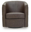 Brentlow Swivel Accent Chair - Granite