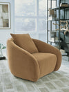 Yahya Swivel Accent Chair - Camel